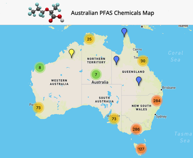 Australian PFAS Chemicals Map